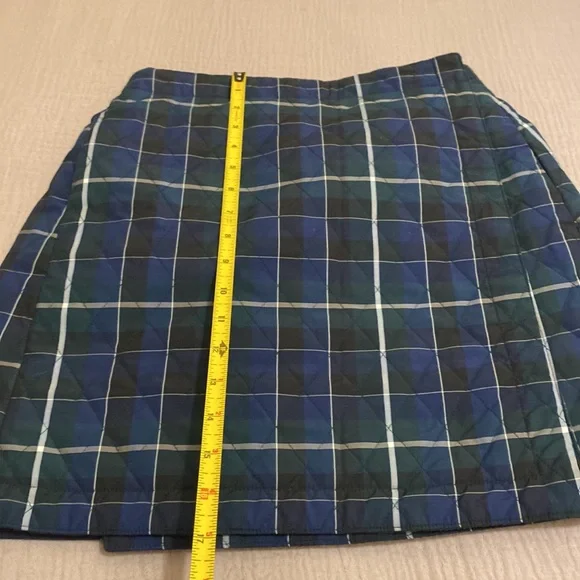Uniqlo Blue and Green Plaid Mini Wrap Skirt. Size S - Picture 5 of 8